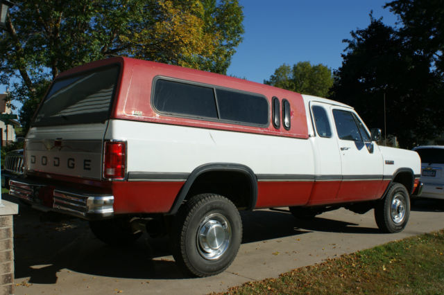 1992 dodge 3/4 ton 4x4 club cab