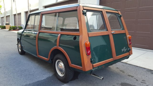1962 austin mini countryman traveller woody, with internal fuel tank