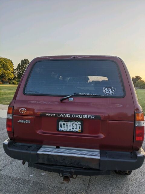 1991 toyota fj80 land cruiser red 4wd automatic