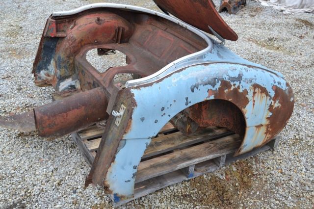 1959 austin healey 100 -6 rear body fenders, bulkhead,shroud,deck,trunk