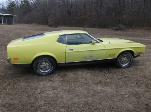 1972 mustang mach 1 q code 351c 4v a/t-pdb-ps-ac-matching numbers drivetrain car