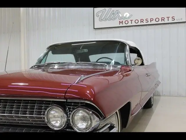 1961 cadillac 62 convertible 88315 miles burgundy 429 automatic