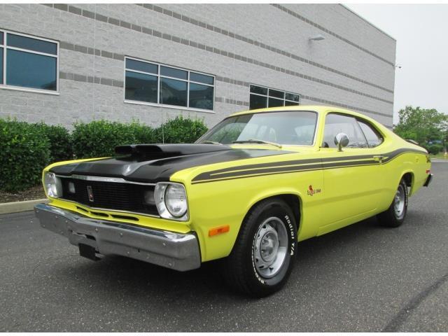 1975 plymouth duster v8 4 speed manual yellow restored stunning car must see