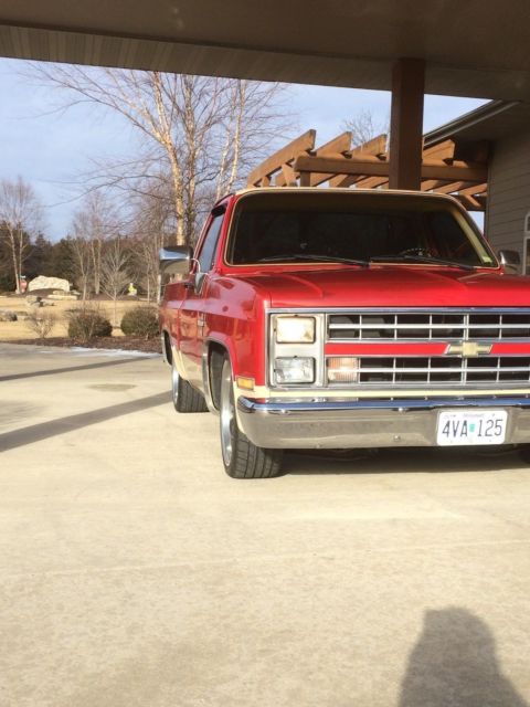 1985 chevrolet c-10 hot rod truck 20" boss wheels chevy pickup truck c10