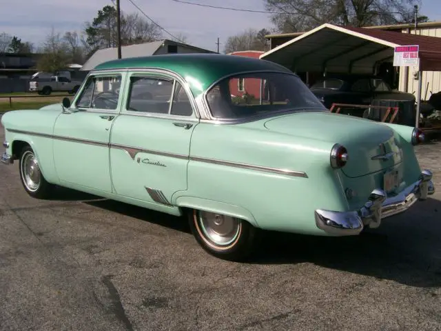 1954 ford crestline 4 door original super rare factory p/w p/seat p/s win defog