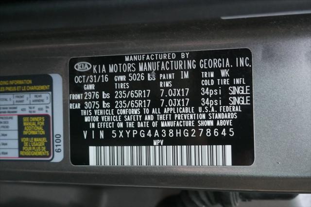 2017 kia sorento lx