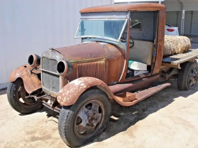 1929 ford model a truck flat bed rat hot rod