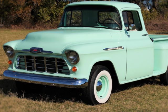 restored 1956 chevrolet 3100 short bed step side