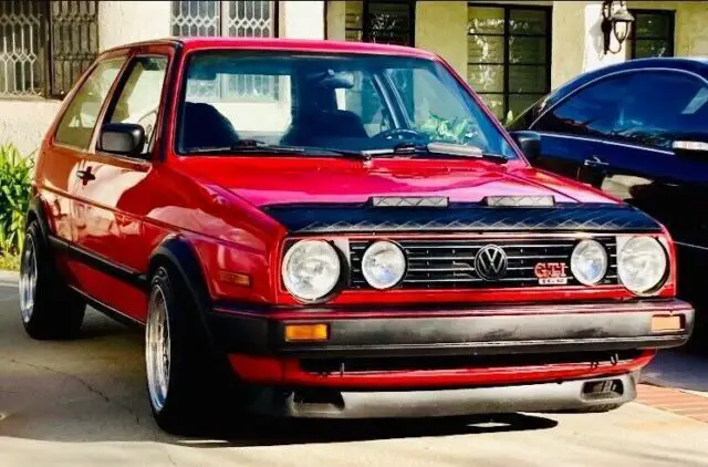1988 volkswagen golf hatchback red fwd manual gti 16v