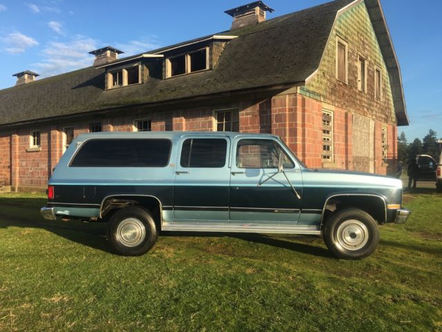 1989 chevy suburban silverado v2500 4x4 one family owned worldwide no reserve