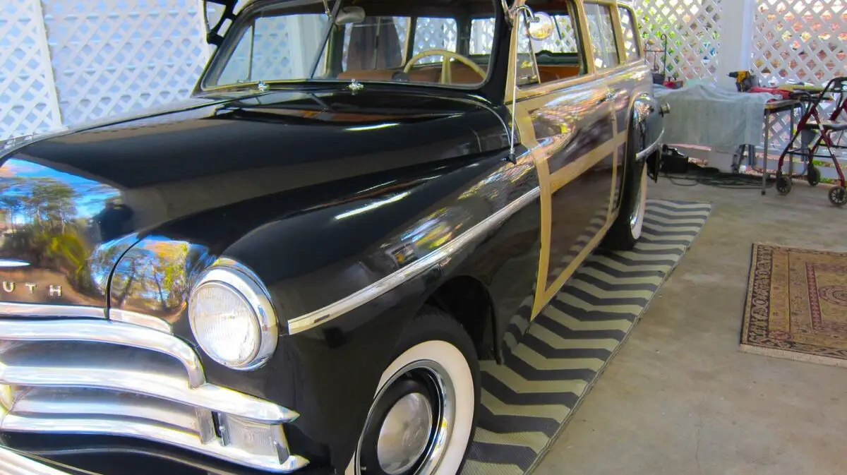 1950 plymouth suburban 2 door custom tin woodie wagon cruiser<> station wagon <>