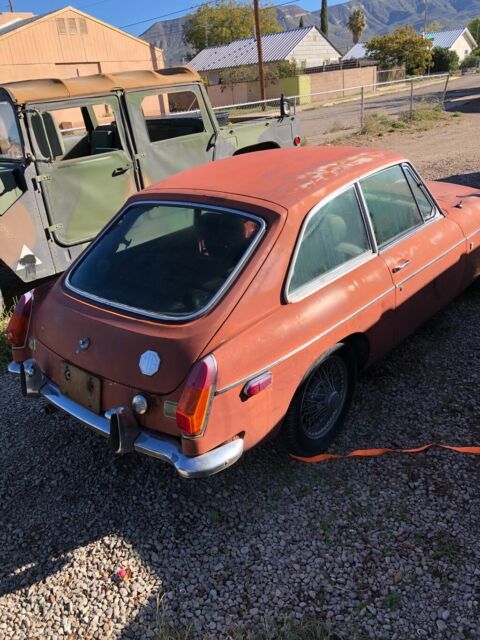 1971 mgb gt rust free barn find. new mexico car