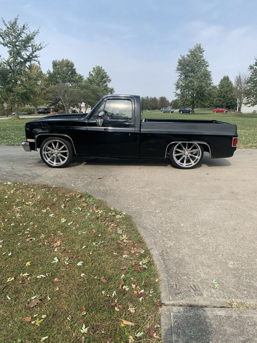 1986 chevrolet c10 pickup black rwd automatic c10