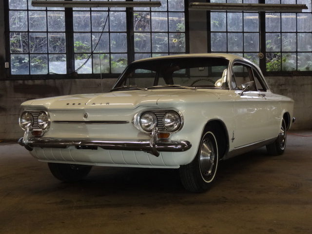 1964 corvair monza 900 4 speed ermine white/ saddle restored less then 500 miles