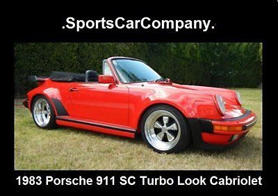 1983 porsche 911 sc turbo look cabriolet rare low mile sale price reduced $10k