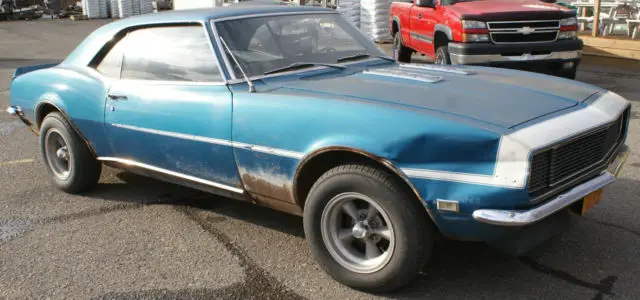 1968 chevrolet camaro rs ss 1-owner barn find 49,000 miles off road for 38 years