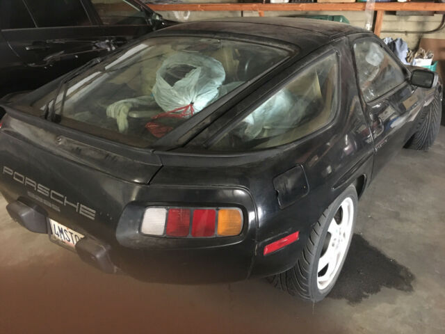 1985 porsche 928s rare black w tan - 17' turbo wheels- broken timing belt