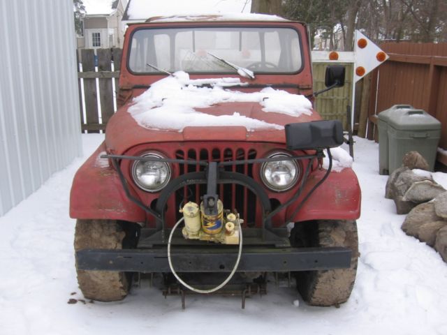 1980 jeep 6 cylinder 4-wheel w/ meyer's power angle plow