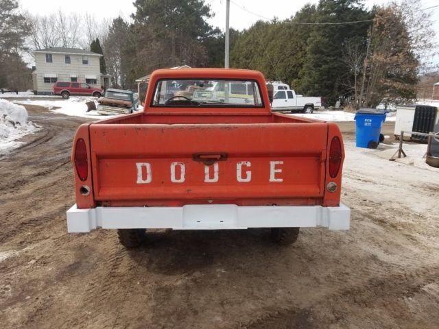 1967 dodge w100 power wagon 4x4 shortbox sweptline, rare only 570 made