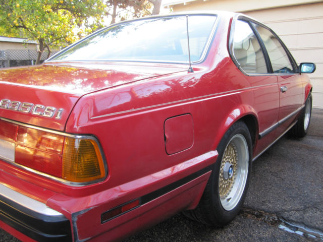 1988 bmw 635csi 5 speed one owner california car 103k mil