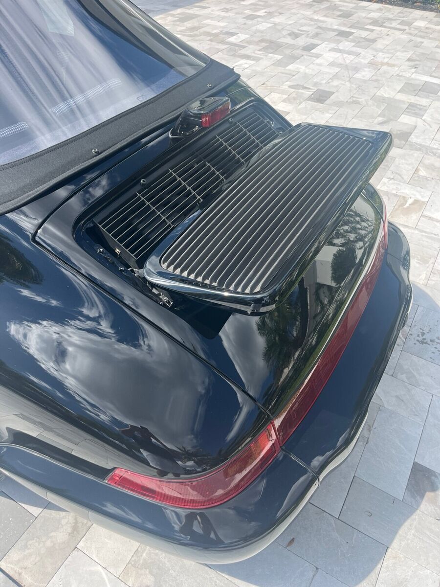 1991 porsche 911 convertible black carrera 2