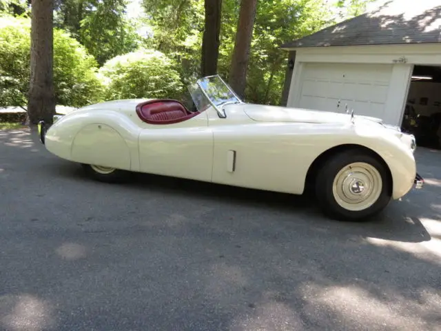 1954 jaguar xk 120 white pristine ots restored