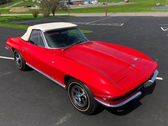 1966 corvette conv *2tops#smatch327ci/300hp*4spd*red/black*