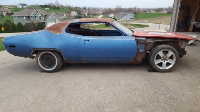 1971 plymouth satellite sebring rare 383 4 speed highly optioned project car!!!