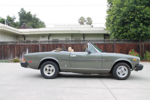 1981 fiat spider, 2.0l - california car, no reserve, great condition,pininfarina