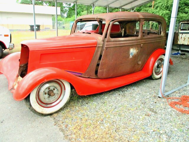 steel! 1933 ford 2 door sedan project! titled! hot rat rod 1934 tudor no reserve
