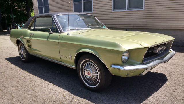 1967 mustang coupe, 289 2v, manual, one owner car