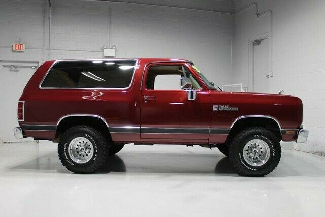 1988 dodge ram charger burgundy available now!!