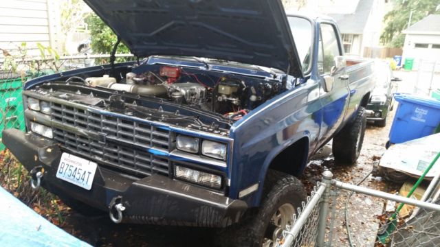 chevy k30, frame off, efi, 454, nv4500, dana 60, custom drivetrain & suspension