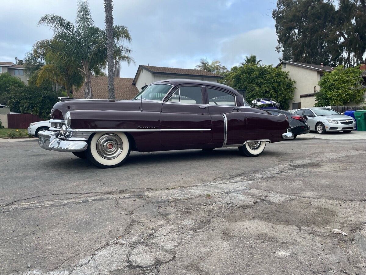 1950 cadillac 61 red rwd automatic