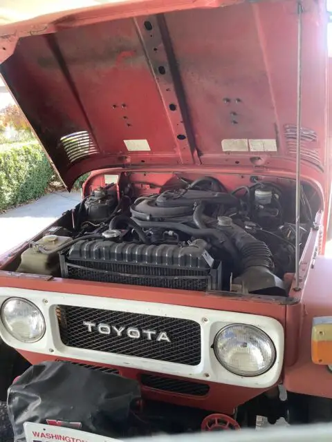 1981 toyota land cruiser suv red 4wd manual fj40