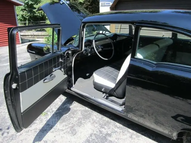 1955 chevrolet 150 2 door sedan, rebuilt 265ci v8, 3-spd manual, 9000 rebuild mi