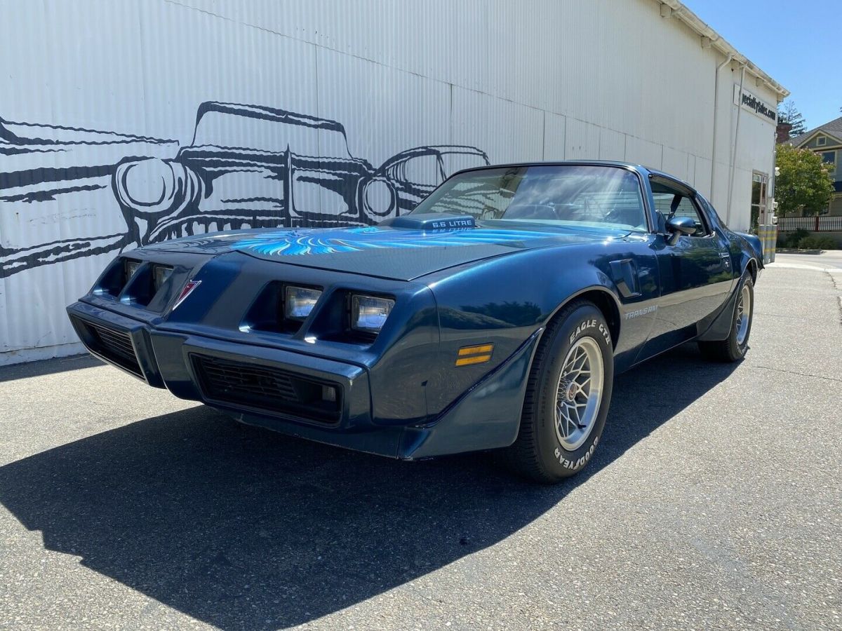 1979 pontiac firebird 34255 miles blue t-top