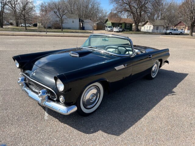 1955 ford thunderbird convertible black rwd manual