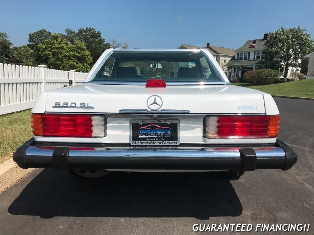 1987 mercedes-benz sl-class 560-class 560sl sl560 convertible white