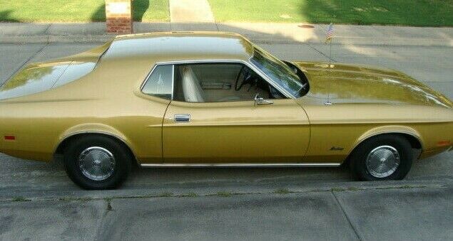 1973 ford mustang coupe 302 v8 gold glow original one family owner