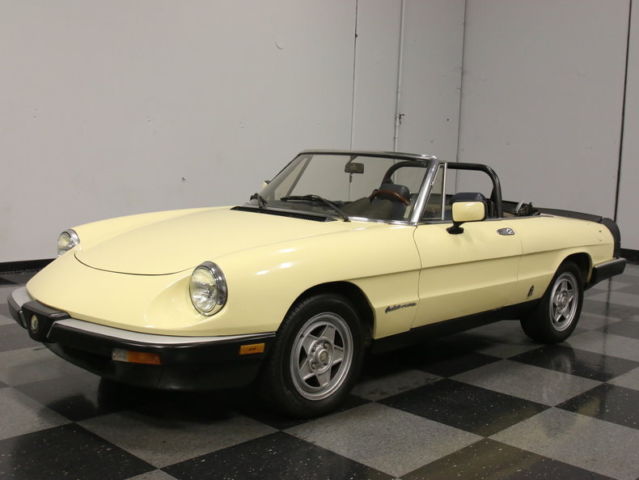 sporty little alfa spider, clean carfax, 2.0l, 5-speed, runs and drives great!!