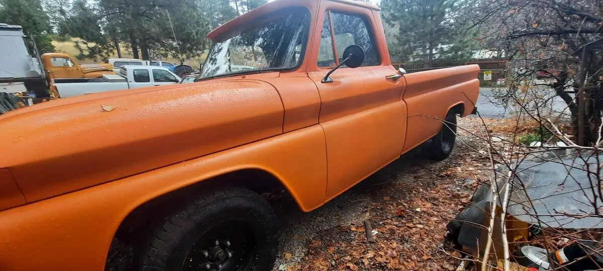 1964 chevrolet c-10 pickup orange rwd automatic fleetside