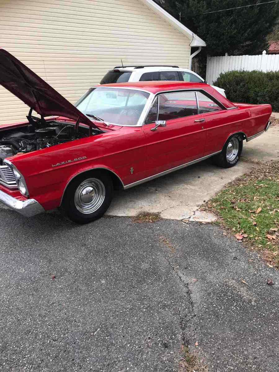 1965 ford galaxie 500 sedan red fwd automatic red
