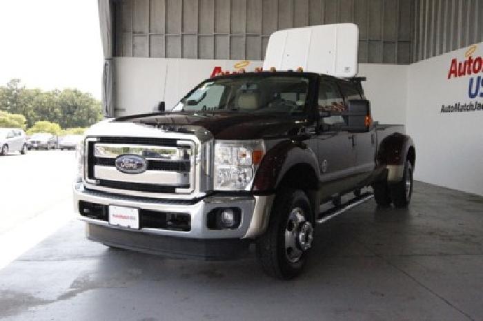 2012 ford super duty f-450 drw lariat diesel, 4x4, leather, nav in fort myers, fl