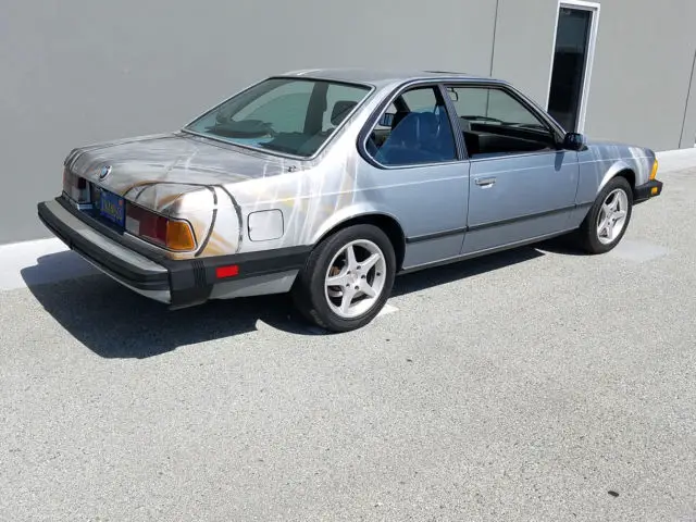 one-of-a-kind 1985 bmw 635csi "art car"! rust-free blue plate california shark!