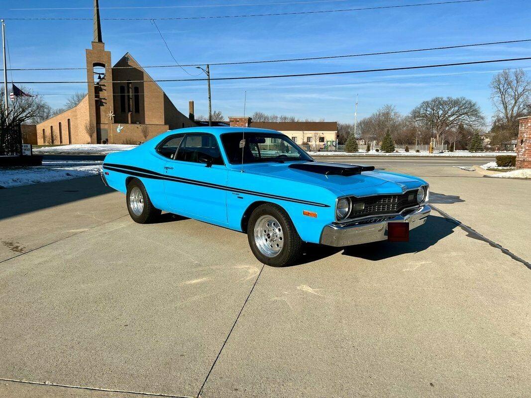 1974 dodge dart petty blue coupe 360 v8 automatic 50k miles