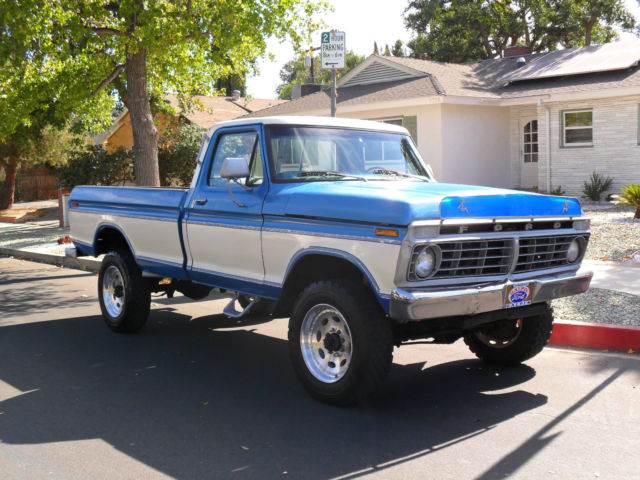 1976 ford f250 f 250 f-250 hi-boy 4x4 truck 97.9% rust free.built in california