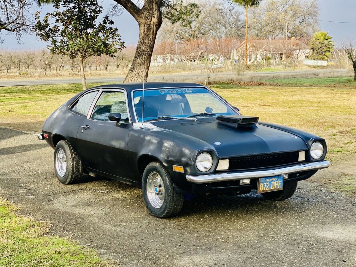 1971 ford pinto coupe black rwd manual