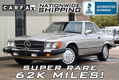 51k miles rare collector car worldwide shipping super clean silver/brown 560 sl