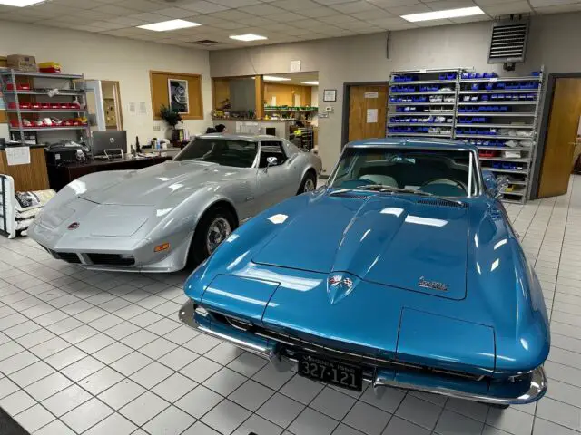 1966 chevrolet corvette coupe blue rwd automatic sting ray